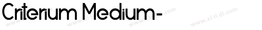 Criterium Medium字体转换